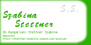 szabina stettner business card
